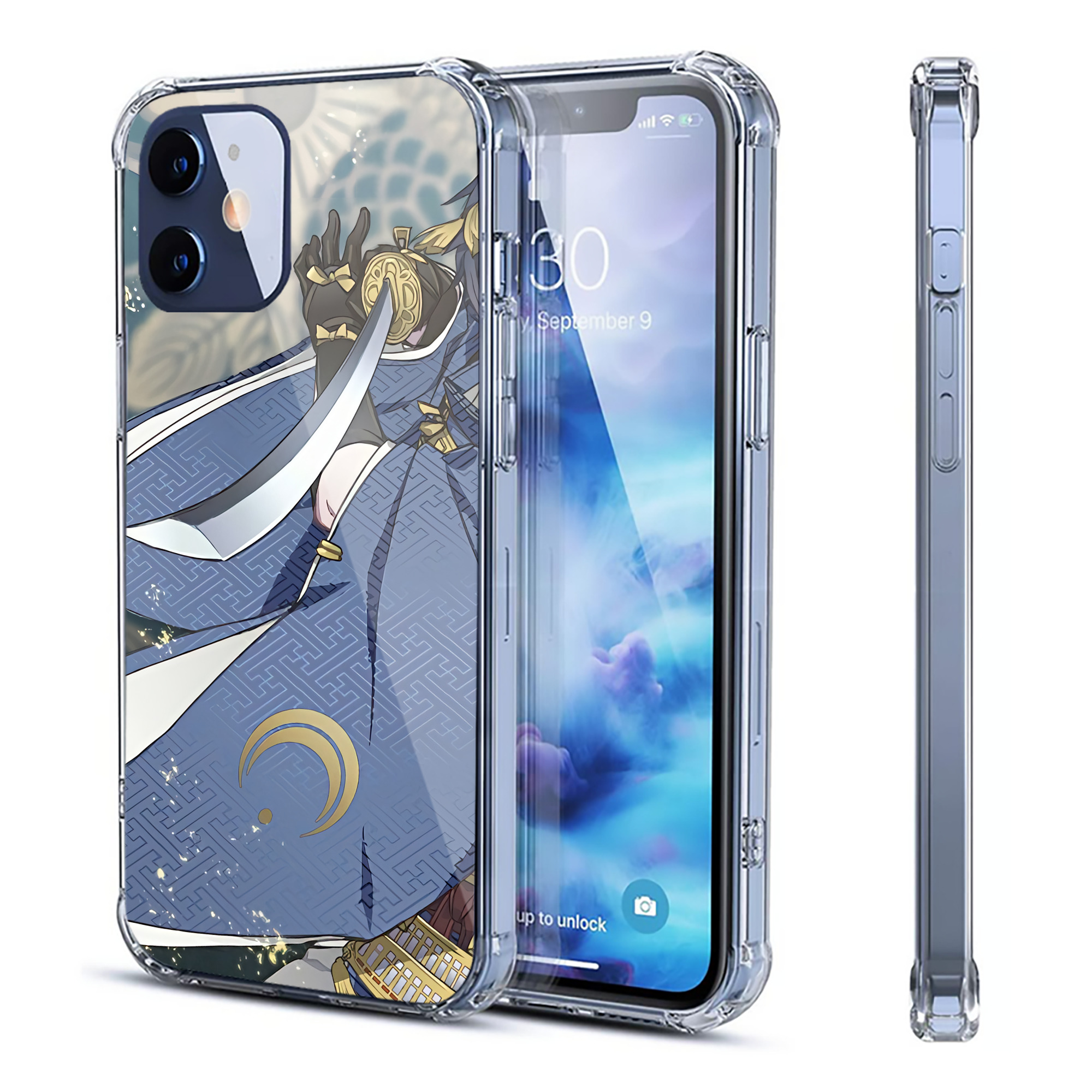 （画像用） 刀剣乱舞 Touken Ranbu 【iPhone 12シリーズ対応】透明スマホケース（クリアソフトケース）